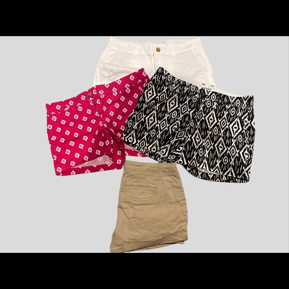 Lot of 4 PAIRS OF OLD NAVY SIZE 4 CARGO SHORTS